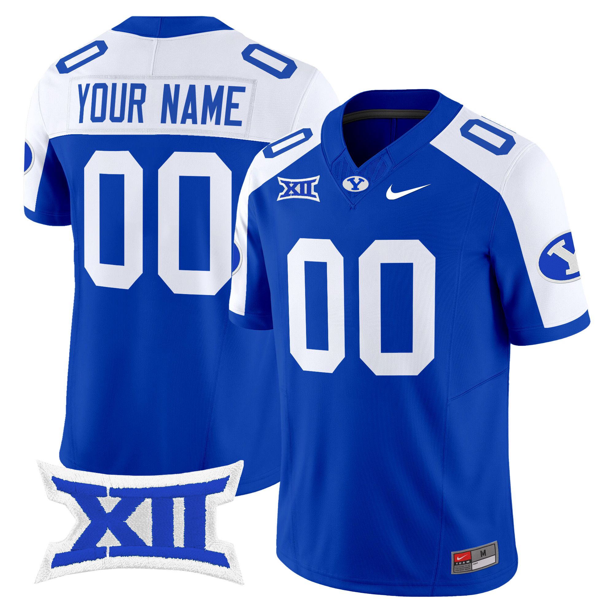 Men BYU Cougars Blue Nike 2024 Vapor Limited Custom NCAA Jersey->more ncaa teams->NCAA Jersey